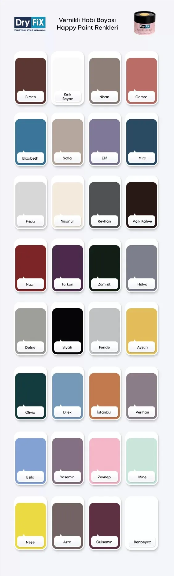 Lackierte Hobby-Farben