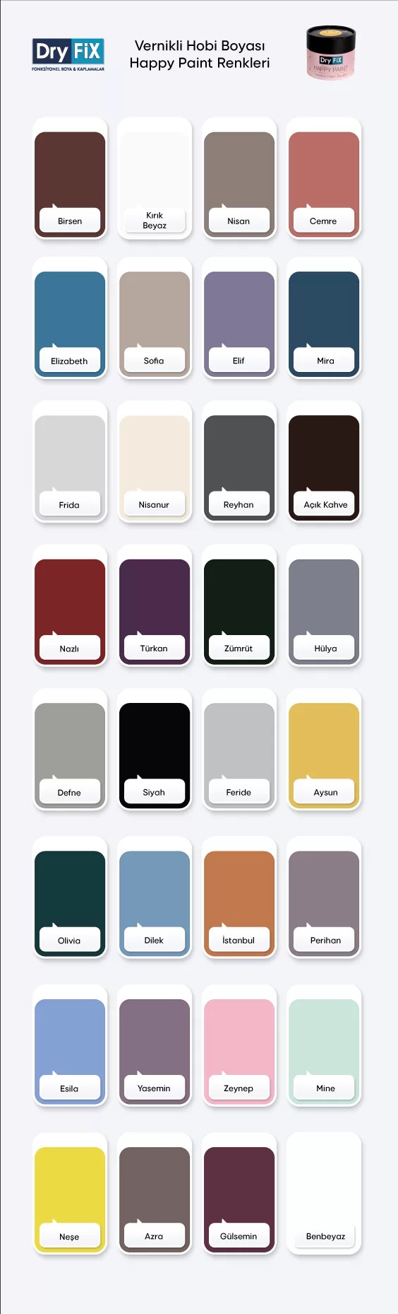 Varnished Hobby Paint Colors