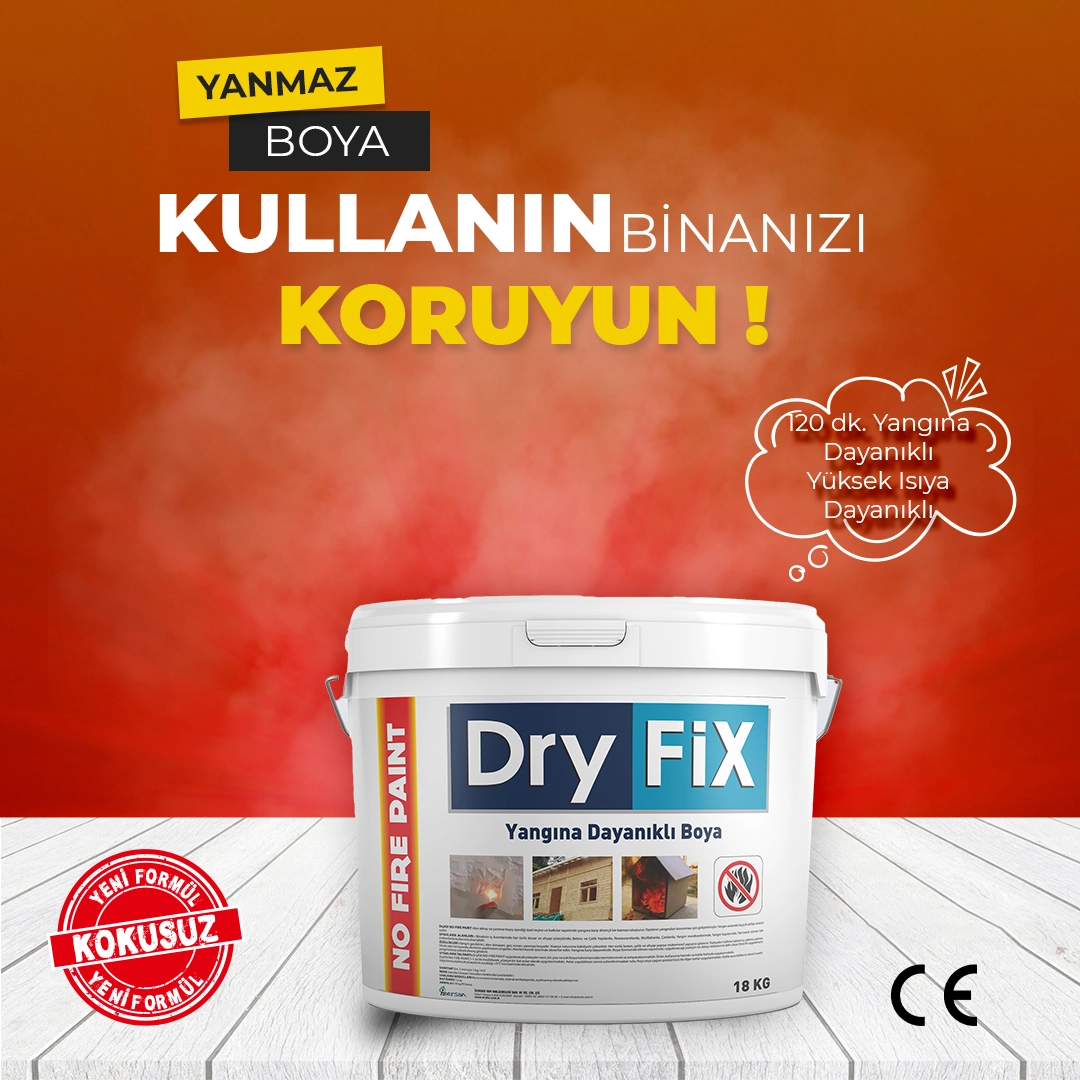 yüksek ısıya dayanıklı yanmaz boya